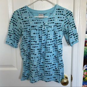 Old Navy Babydoll Polka Dot Light Blue Shirt (copy)
